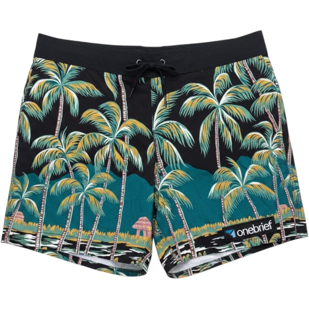 Men's Reyn Spooner "Tahiti By The Sea" shorts size S inseam 3" black onyx NWT